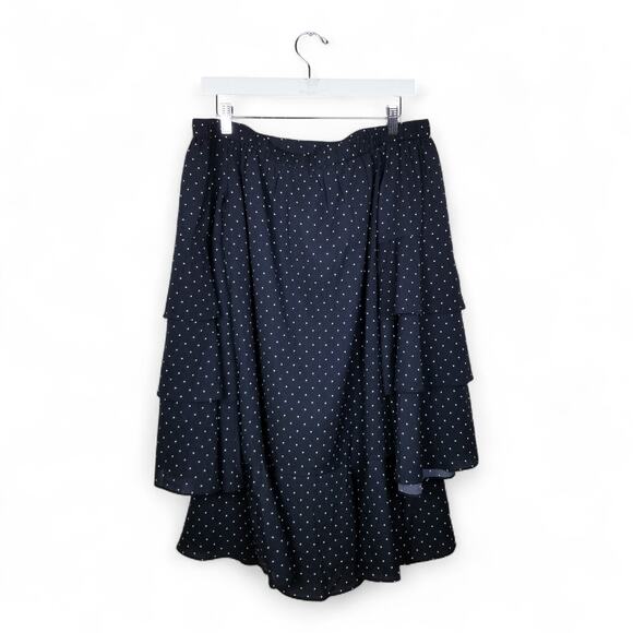 SUGARLIPS Dress Off-Shoulder Polka Dots Mini Ruffle Trumpet Sleeves - Large - Picture 4 of 11